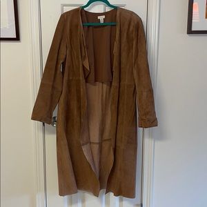 Long suede coat